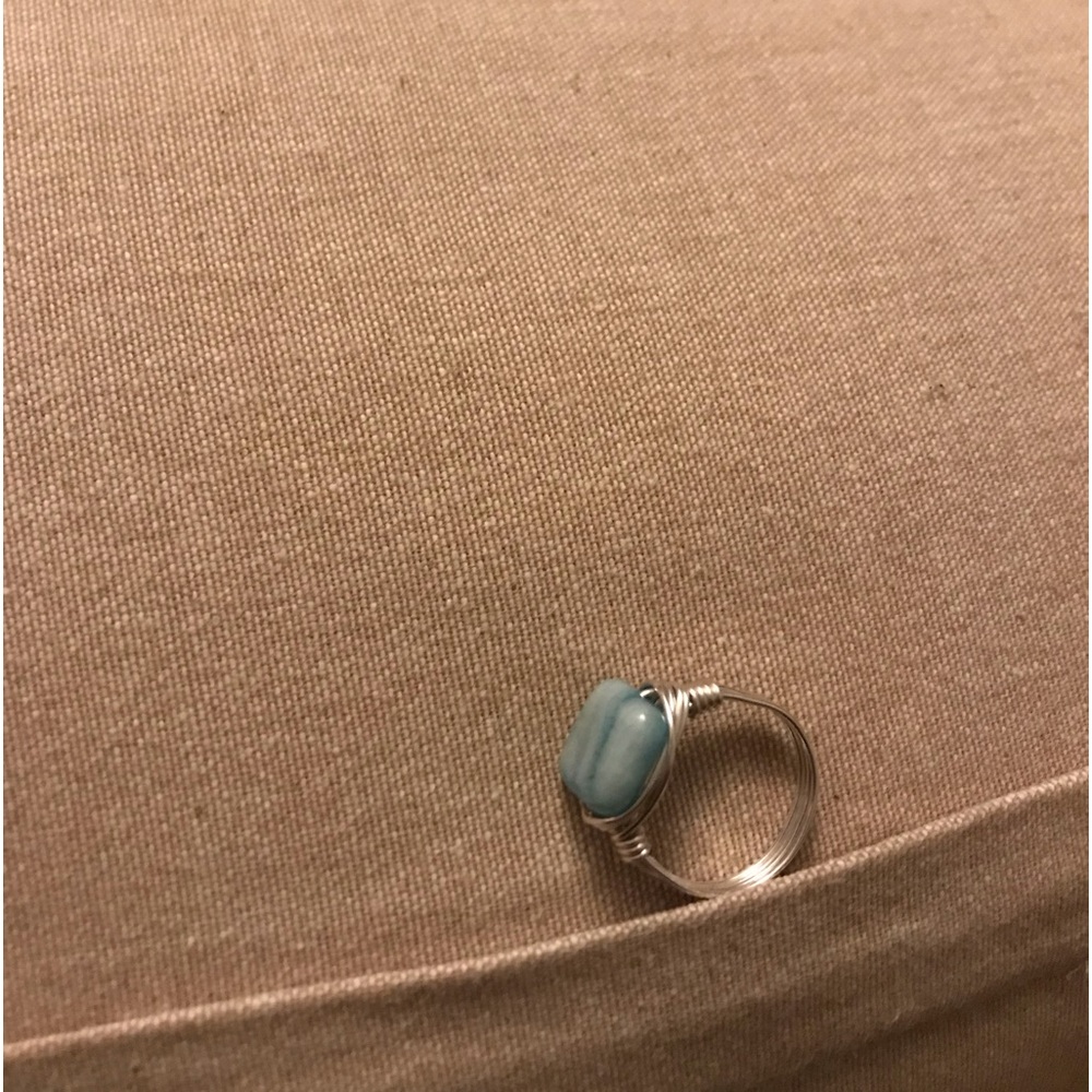 New artisan wire-wrapped blue jasper  gemstones - Picture 4 of 5